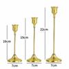 3PCS Vintage Metal Aluminum Candle Holder Set Design Dining Decor Candlestick Stand Tabletop Placement Candlestick Holder Hotel