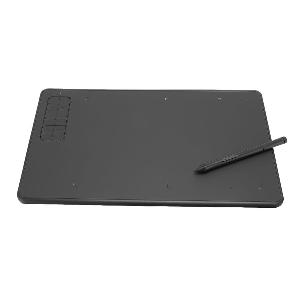Graphics Drawing Tablet 10x6 Inch Large Area with 8192 Pressure Level Pen 12 Hot Keys Drawing Tablet for Writing Design