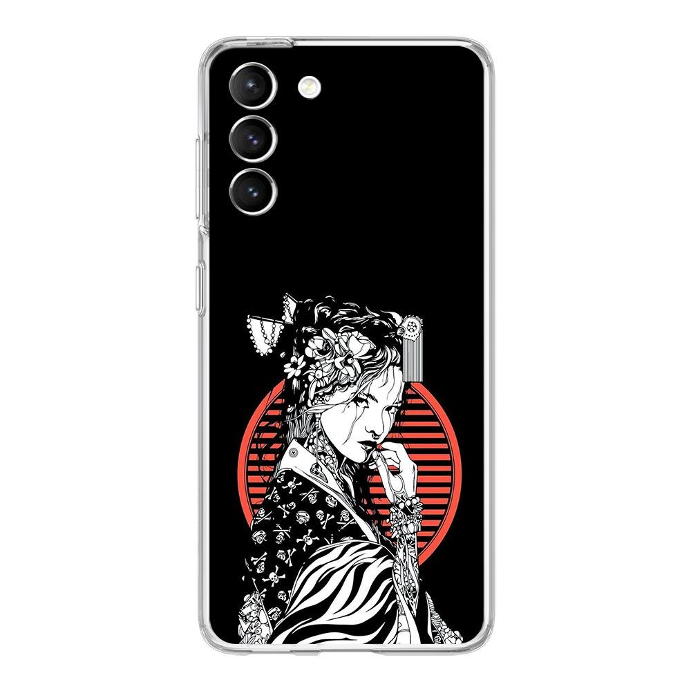 Japanese Bushido Samurai Clear Silicone Phone Case For Samsung Galaxy S23 S22 5G S20 Ultra S21 FE 5G S10E S9 S8 S10 Plus Cover