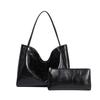 New Korean Version Simple and Versatile Hand-held Shoulder Bag, Retro Commuting Large Capacity Mother and Child Tote Bag