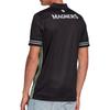 adidas Letter Print Side Stripe Pullover Short Sleeve Comfortable Breathable Retro Football Shirt Men Tops Black GE5240