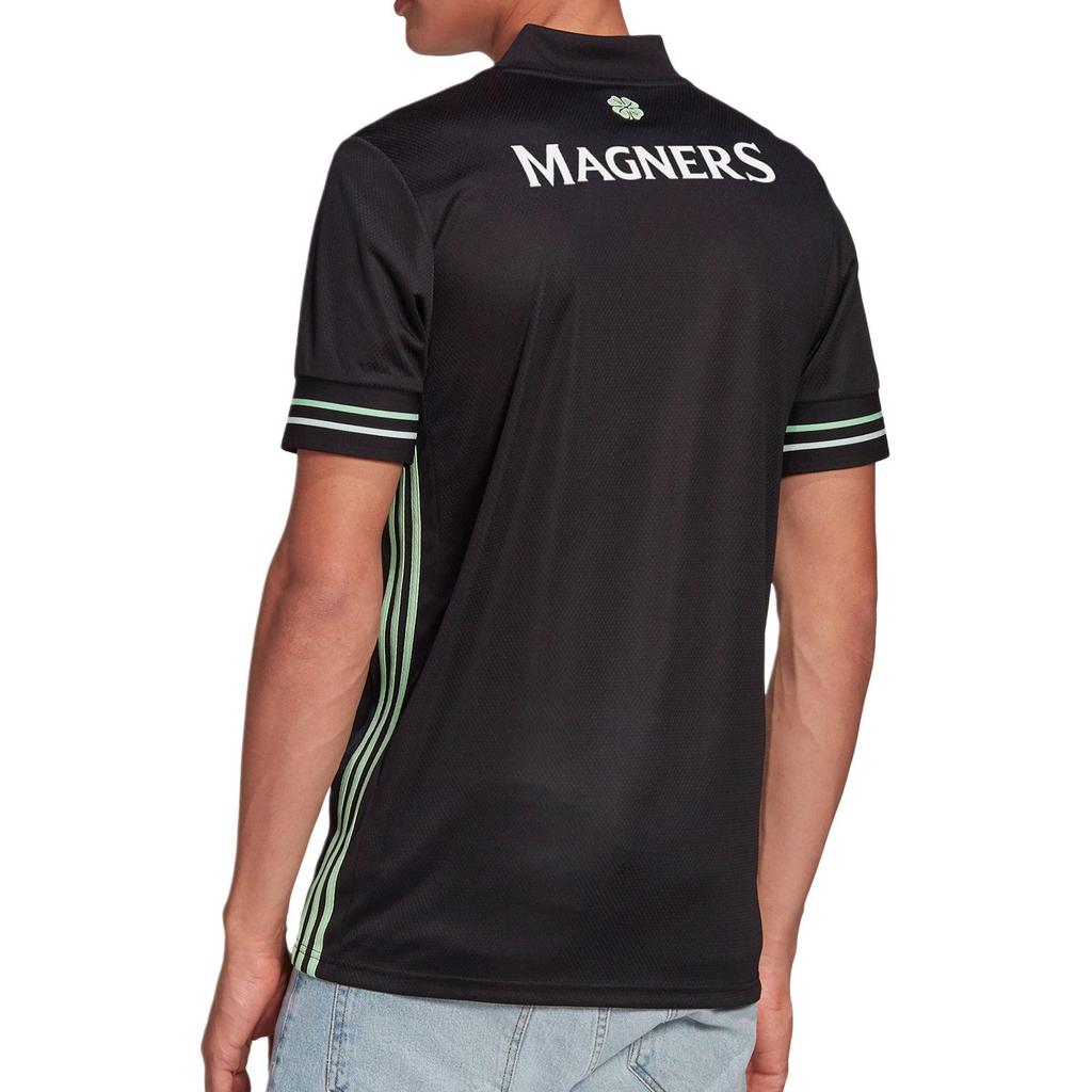 adidas Letter Print Side Stripe Pullover Short Sleeve Comfortable Breathable Retro Football Shirt Men Tops Black GE5240