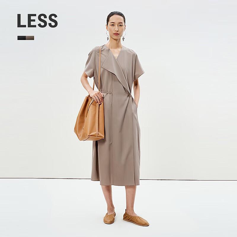 

LESS 2025 Summer A-Line Short Sleeve Dress L