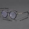 KAMMPT Vintage Round Optical Frames Men Blue Light Blocking Glasses Trendy Retro Stylish Luxury Eyewear