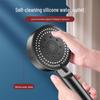 Black Warrior Adjustable Air Booster Shower Head - Anti-Fall Design for Home and Dorm Bathrooms