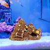 Aquarium Felsenlandschaft Versteck Aquatische Höhlen Multifunktionales Brückenornament Aquarium Dekoration für Tisch Schreibtisch Dekorativ