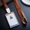 Vertical ID Name Card Case Aluminum Alloy Business Card Badge Holder Lanyard Strap Office SuppliesGood product