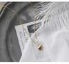Gold Heart Letter Coin Necklace - Retro European American Style for Women