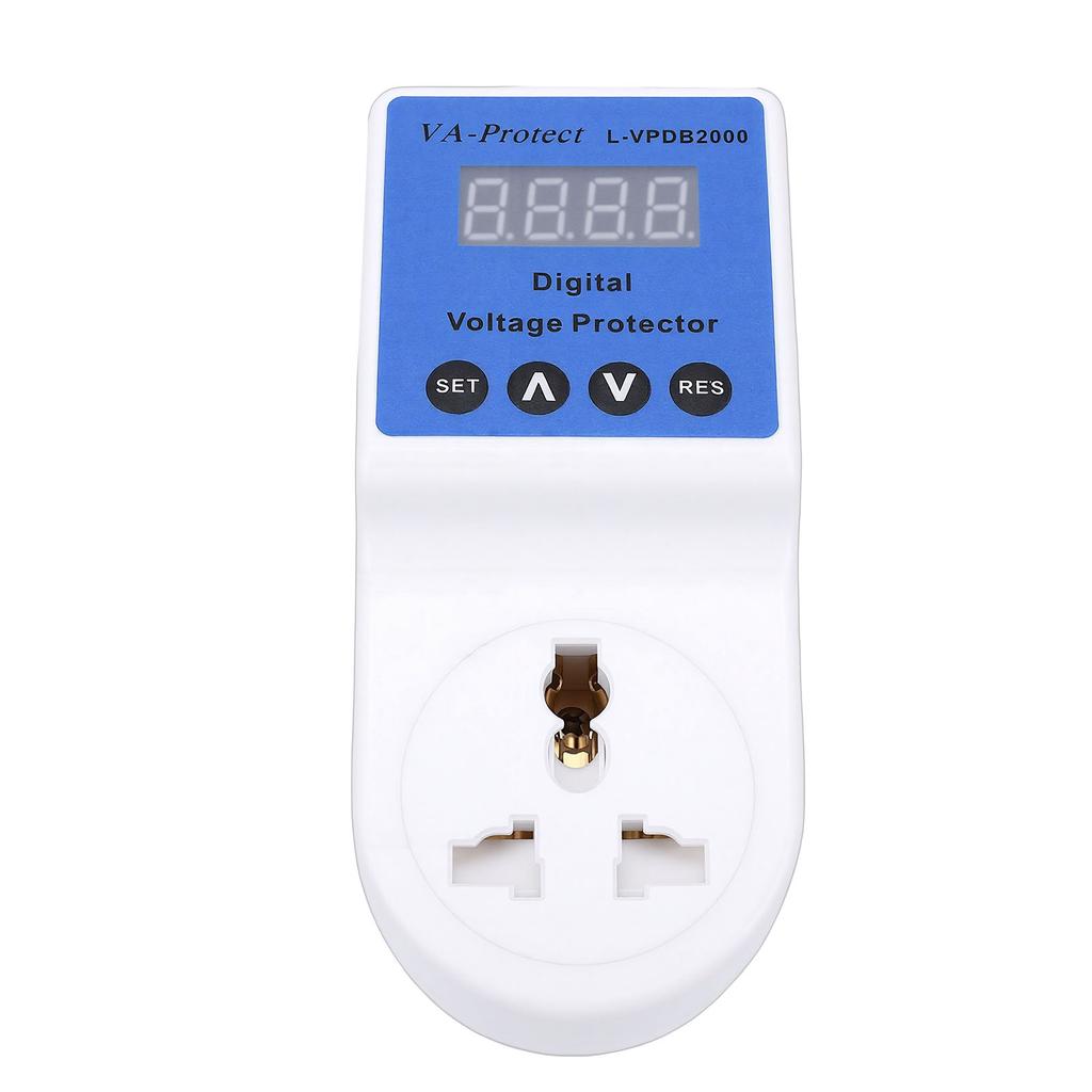 Voltage Surging Protector 20A Adjustable Safe Electrical Protect Power Socket with Digital Display UK Plug