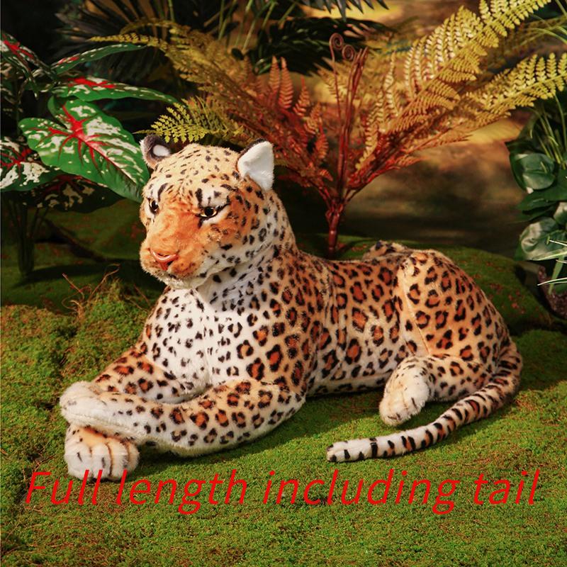 170 cm lebensechte Leoparden-Plüschtiere, weiche Kuscheltiere, riesige Puppen aus echtem Leben, hochwertiges Gepardenmodell für Kinder, Geschenk, Zimmerdekoration