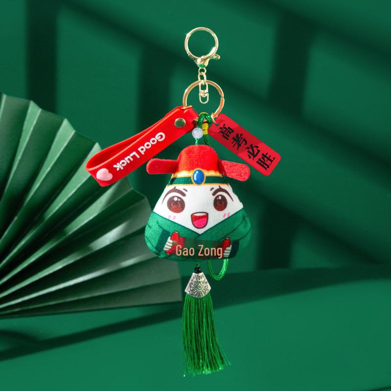 Cartoon Dragon Boat Festival Rice Dumpling Sachet - Handmade Wormwood Material Gift for College Exam Encouragement