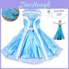 Adorable Vestido Chaleco de Dibujos Animados Frozen para Niñas y Conjunto de Chaleco de Malla Largo con Capucha para Verano Edades 1 a 3