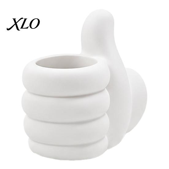 Novelty Desk Decor for Students 3D Printed Thumbs?Up Pen Holder, Funny Gesture Shaped Organizer, Creative Stand Pencil Cup, Cute Desktop Storage