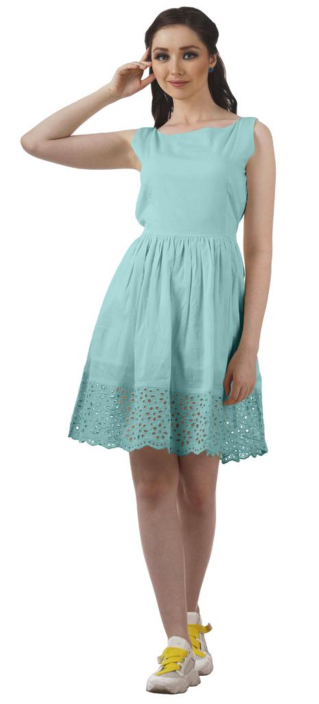 Moomaya Womens Vintage Style Lace Dress Solid Women Casual Summer Mini Dress