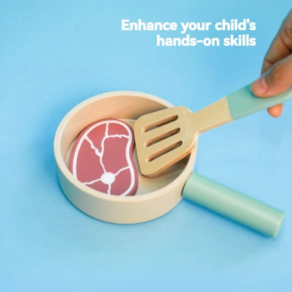 Wooden Kids Kitchen Toys Cookware Simulation Kitchen Toys New Cooking Toys
