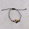 6Pcs Love Heart Rainbow Beaded Bracelet Boho Friendship Braided Rope Couple Prided Bracelet  Couples