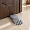 Easy Install Door Stopper 3D Printed Foot Shaped Doorstop Non-Slip Wedge for Floor Reliable Stop Study Decorative Holder Home Office Bedroom,