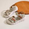 Women's Platform Sandals SIKETU Summer Velcro Thick Sole Casual Beach Shoes Lightweight Non-Slip