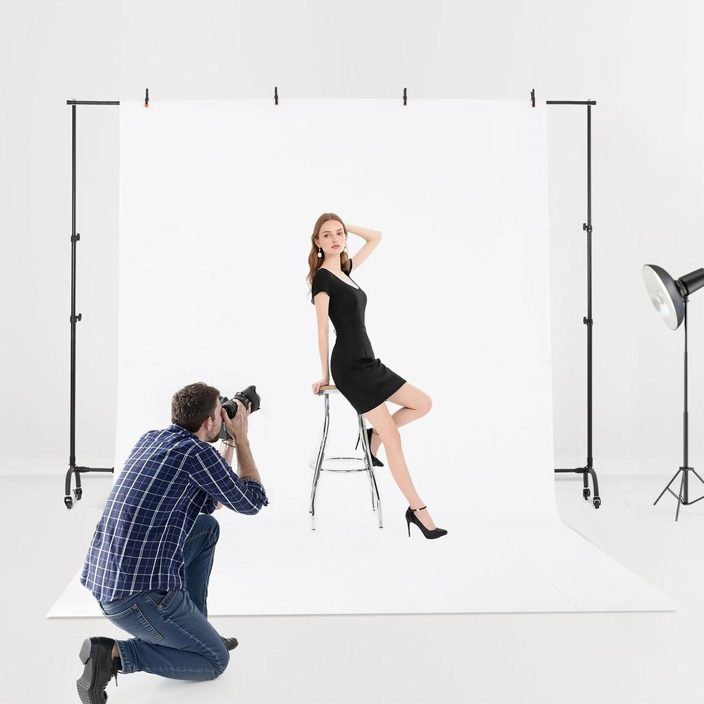 Backdrop Stand Movable Stand Kit 7 X 10 Ft for Party & Photo Video Studio