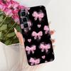 For Infinix Hot 50 Pro+ 50Pro 4G Cute Flower Butterfly Cat Case For Infinix Hot50 Pro Plus 4G Black Silicone Soft Phone Cases
