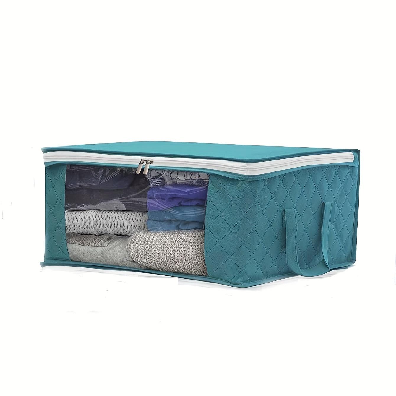 

Хлопковая сумка для одеяла Нетканая Пылезащитная Складная для хранения одежды Хлопковая сумка для одеяла Одеяло Прозрачная сумка для хранения синий