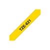 Brother | 621 | Laminated Tape | Thermal | Black On Yellow | Roll (0.9 Cm X 8 M)