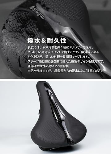 GORIX Bicycle Saddle [Thick & Shock-Absorbing] Cushioned/High-Rebound/Perforated Seat for Comfort, Road Bikes, Cross Bikes, Mountain Bikes, and Mini V