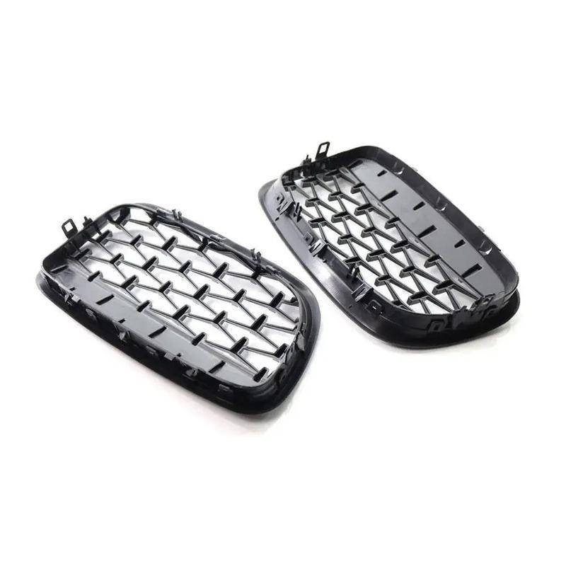 Car Grille Front Kidney Grill Diamond Style Chrome Black For BMW X5 E70 X6 E71 2007-2013 51137157687 51137157688 51137185223
