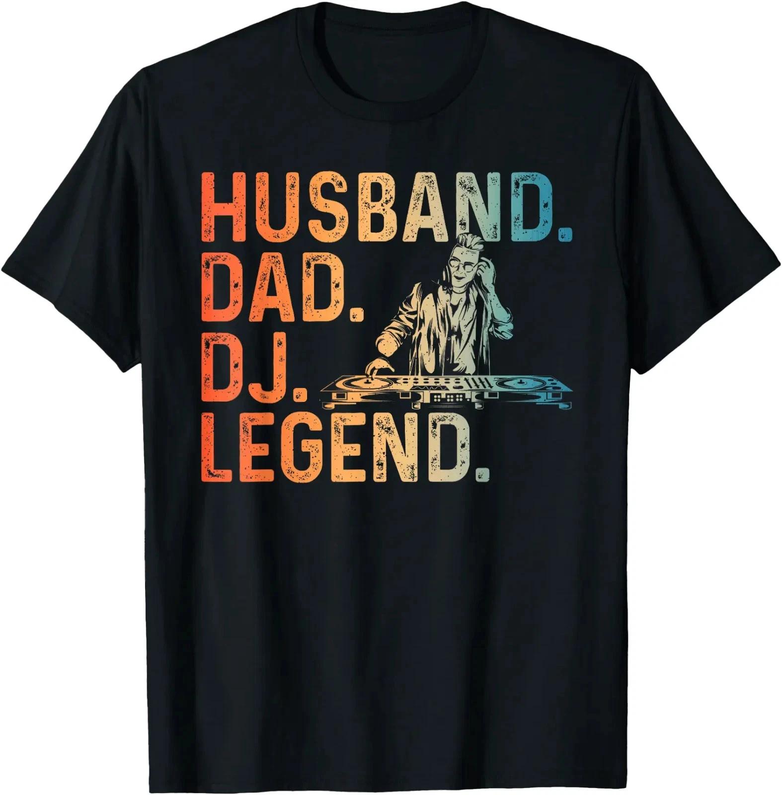 DJ Art for Husband Dad Music Producer Disc Jockey Techno DJ T-Shirt XL