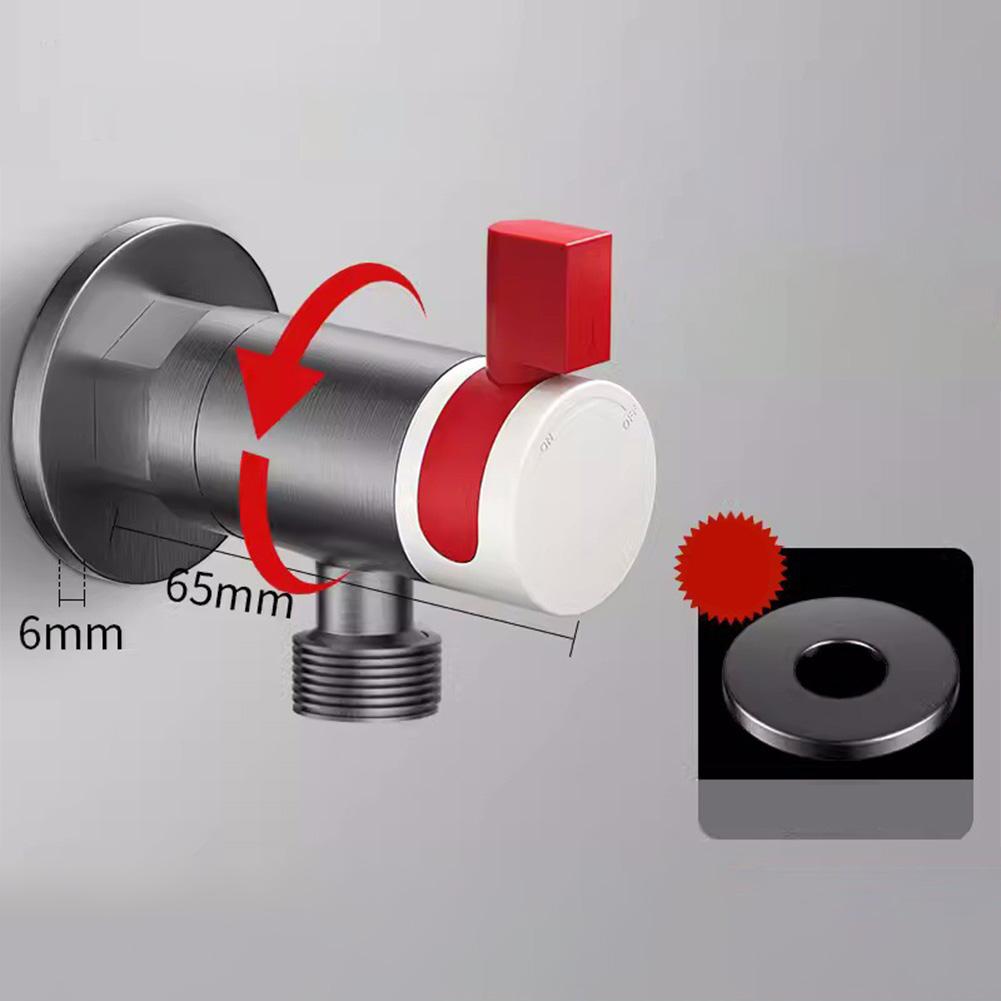 1pc Flow Angle Valve 360-Degree Rotating Control Triangular Valve For Home Plumbing Systems Accessories