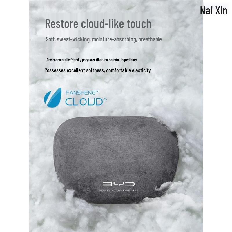 Neck Pillow for BYD Song Plus DM-i, Qin Plus, Tang, and Han EVs - Car Headrest Support