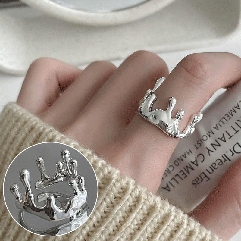 

Vintage Lava Star Starfish Shell Open Rings For Women Minimalist Fashion New Jewelry Gift Party Daily Wholesale anillos resizable