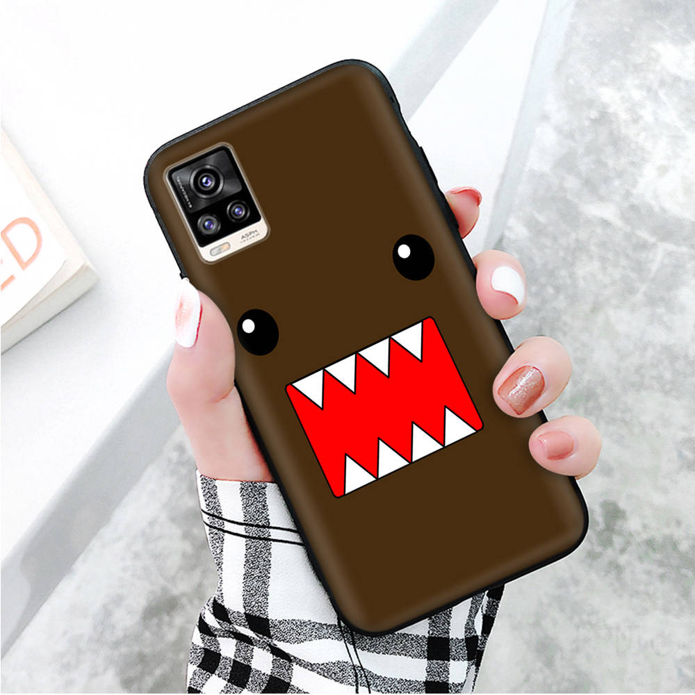 Black Case for Xiaomi Redmi 13C Note 9 iPhone XR 7 8 14 15 11 12 13 X XS Pro Max Samsung A25 S23 S24 FE Ultra Plus Domo Kun