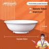 Jinwanfu White Melamine Imitation Porcelain Rimmed Bowls