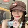 Corduroy Newsboy Octagonal Hat Female Autumn and Winter Warm Fashion Versatile Beret Show Face Small Painter Hat