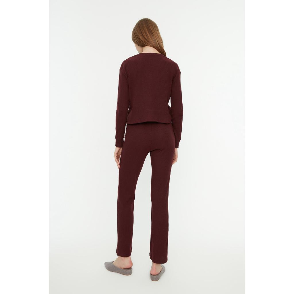 Svart strikket pyjamassett med ledning Thmaw21pt0009