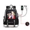 School bag, animation, the abyss of gambling, peripheral multi-function USB earphones, large-capacity men's business backpack
