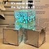 Creative Diy Tulip Flower Sea Cube Three-Dimensional Small Night Lamp Material Package For Girlfriend Couple Girlfriend Present