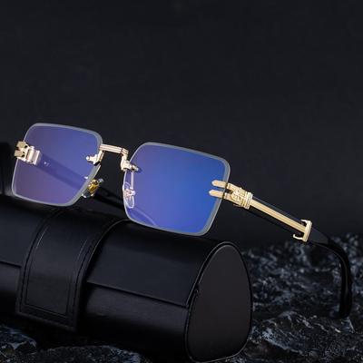 Petites Lunettes de Soleil Carrées Homme Lunettes de Soleil Tendance Rétro Homme Lunettes Haut de Gamme