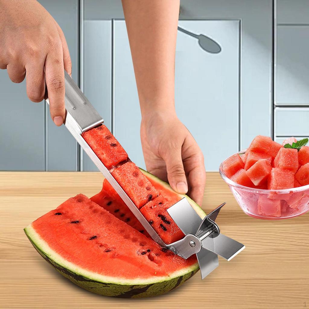Wassermelonen-Windmühlen-Schneider-Teiler Küchengerät für Picknick Zuhause Restaurant Grün