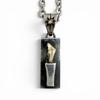Very Good BIGHAND Necklace 2007 No. 6955 Torch Motif Combo Silver 925 Mens Used