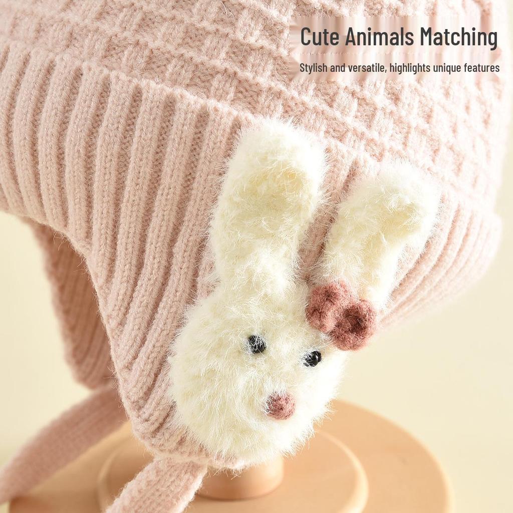 Children's Cute Ear Knit Hat - Warm, Windproof & Versatile Wool Hat