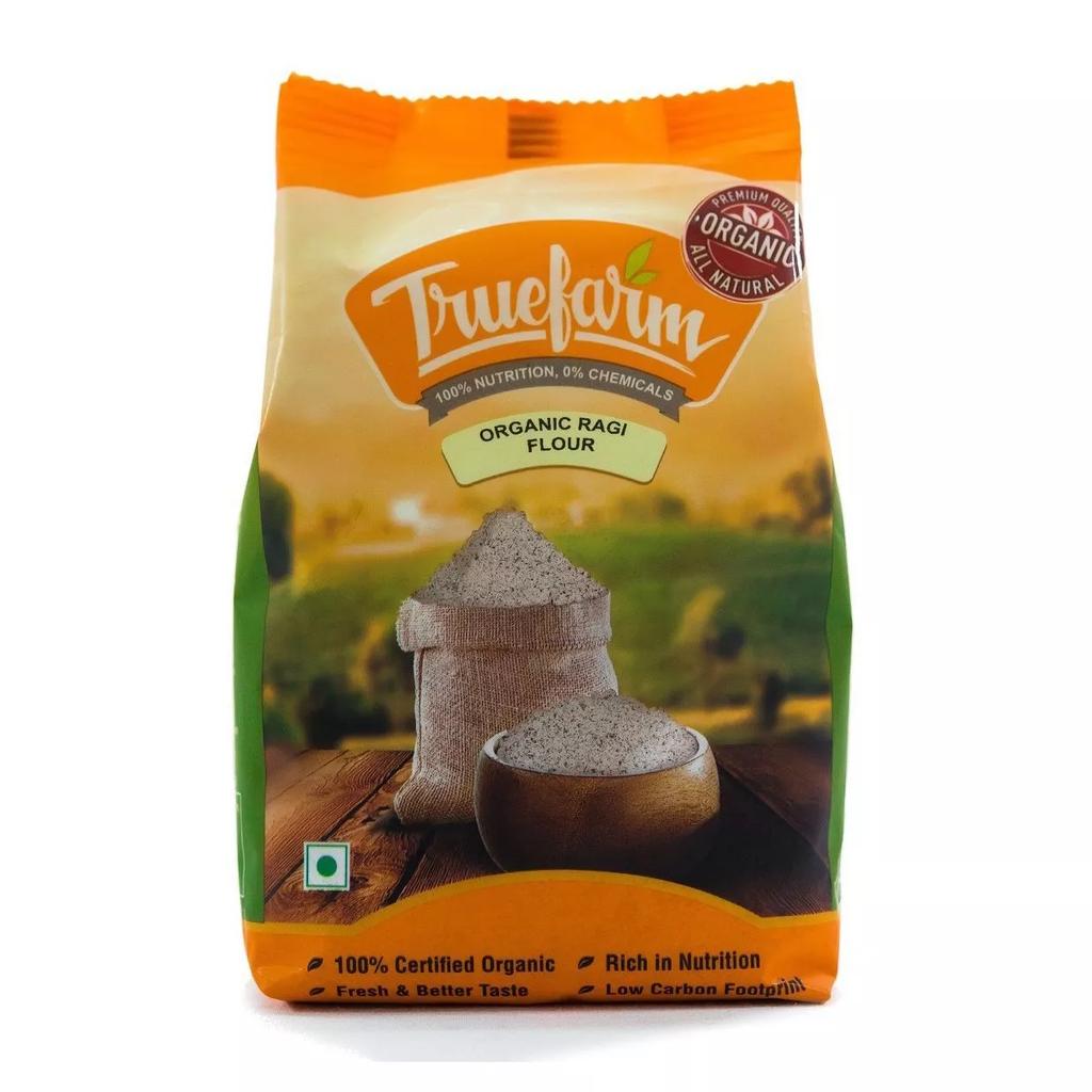 Мука из Дагуссы (300 г), Organic Ragi Flour,  Truefarm