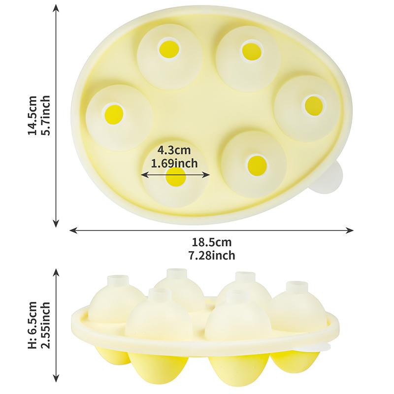 6 Hohlraum 3D Osterei Form Silikon Kuchenform Schokoladenkuchenform Osterei Dekoration Französische Mousse Dekorierwerkzeuge