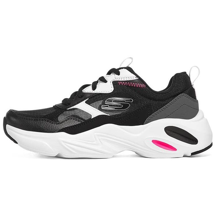(WMNS) Skechers Stamina Airy Low-Running Shoes Black/White Women s 896003-BKW EU 35