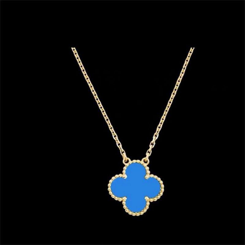 15MM Titanium Steel Four-leaf Clover Single Necklace Does Not Lose Color Ladies High-grade Necklace