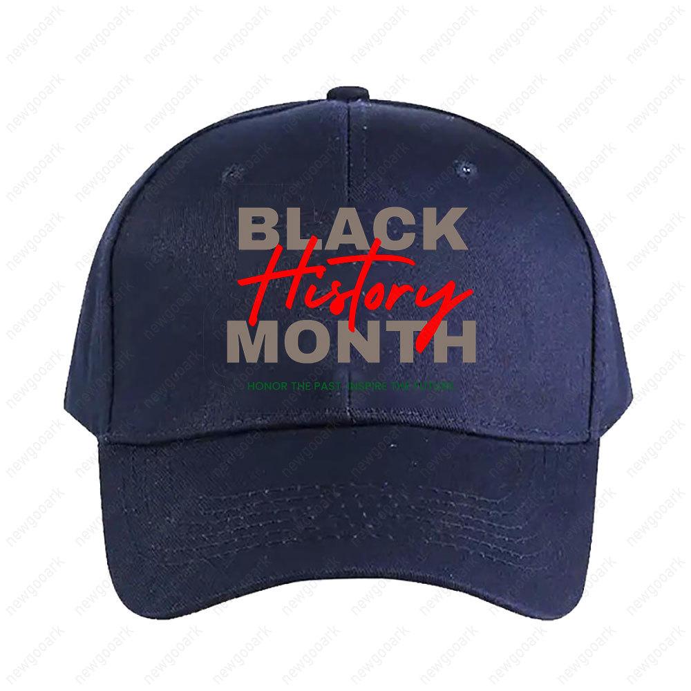 Black History Month Honor The Past Inspire The Future Cap Women Unisex Graphic Baseball Caps Peaked Hat Adjustable