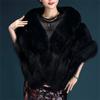 Winter Scarves  Women Vest Fur Coat 2022 Winter Faux Fur Coats Luxury Fox Fur Imitation Mink Fur Poncho Women's Winter Jacket