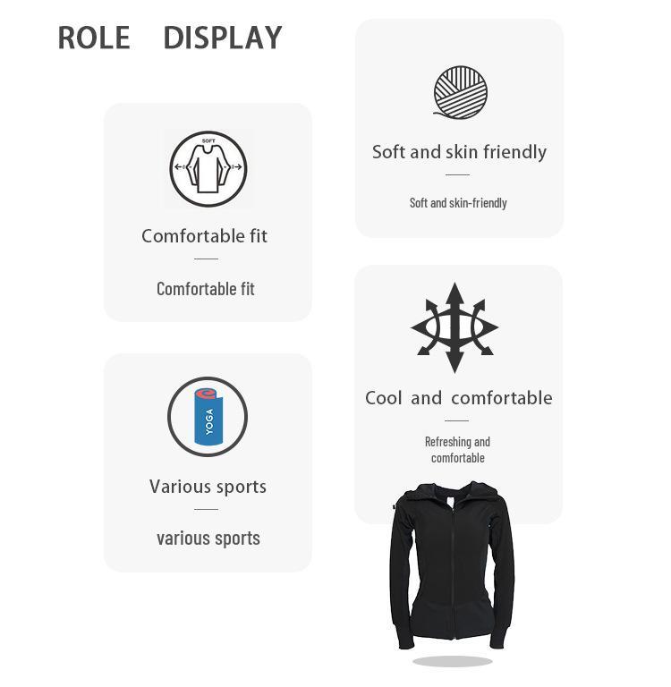 Women's Autumn/Winter Hooded Yoga Cardigan - Slim Fit, Long Sleeve Sportswear for Fitness & Running