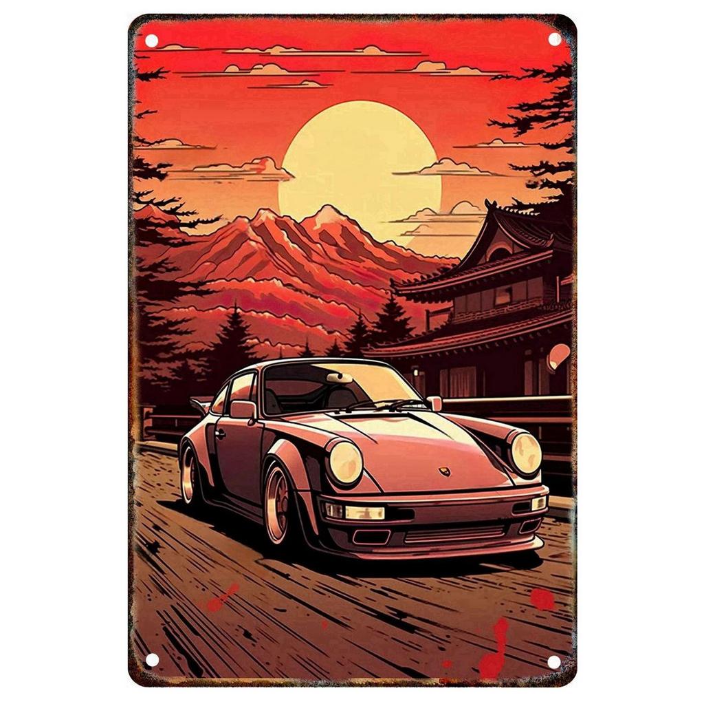 Vintage Metal Tin Signs Classic Car Wall Posters Plate Wall Decor for Home Garden Bars Man Cave Cafe Clubs Retro Posters Plaque